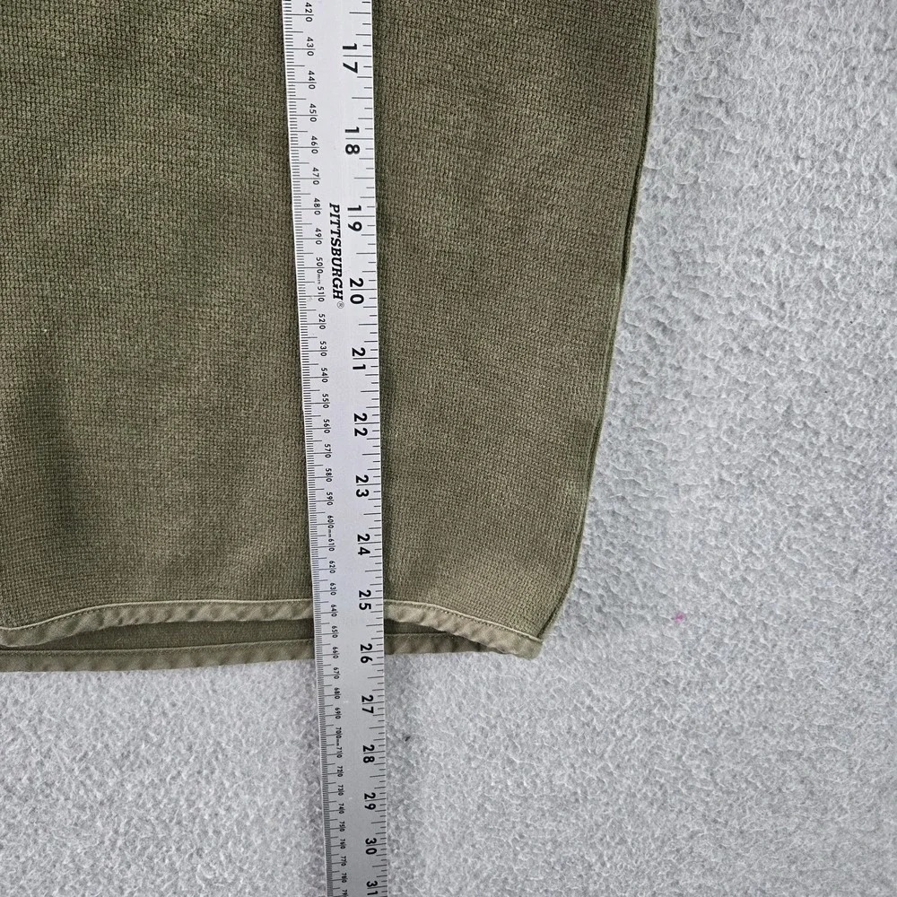 REI Cooperative Men Sweater LARGE Green Cotton Nylon‎ Gorpcore Collar